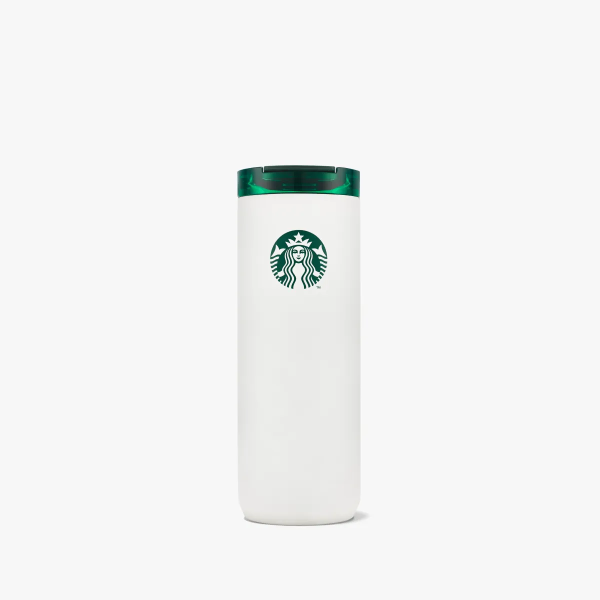 biely tumbler s logom starbucks
