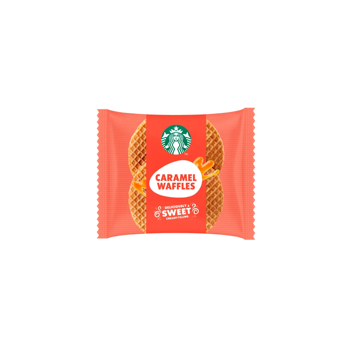 caramel waffle v oranžovom balení