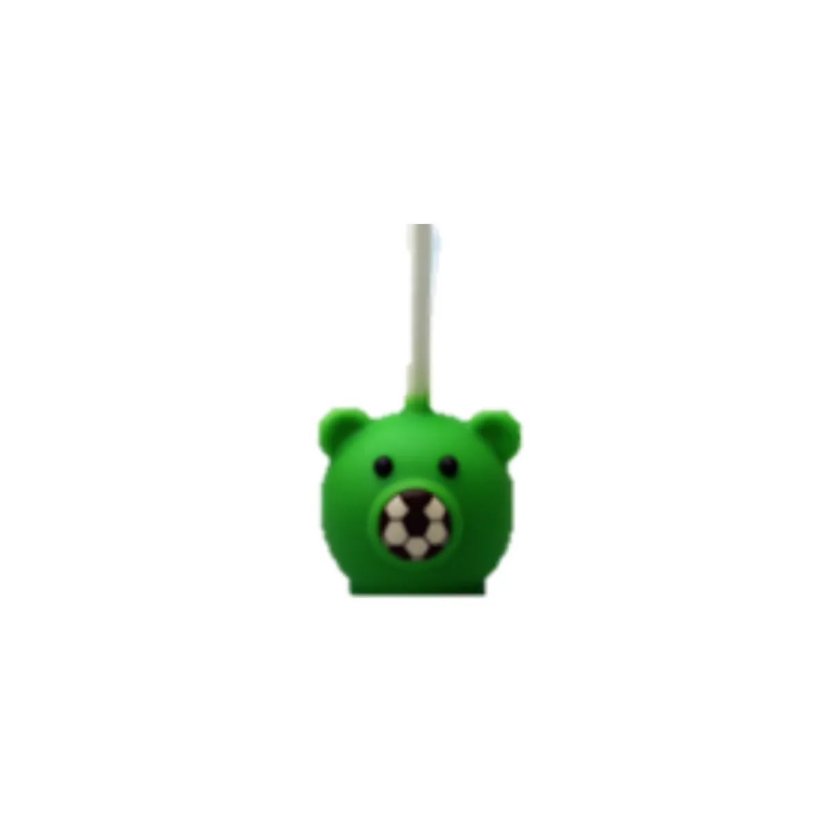 zelený medvedíkový cake pop